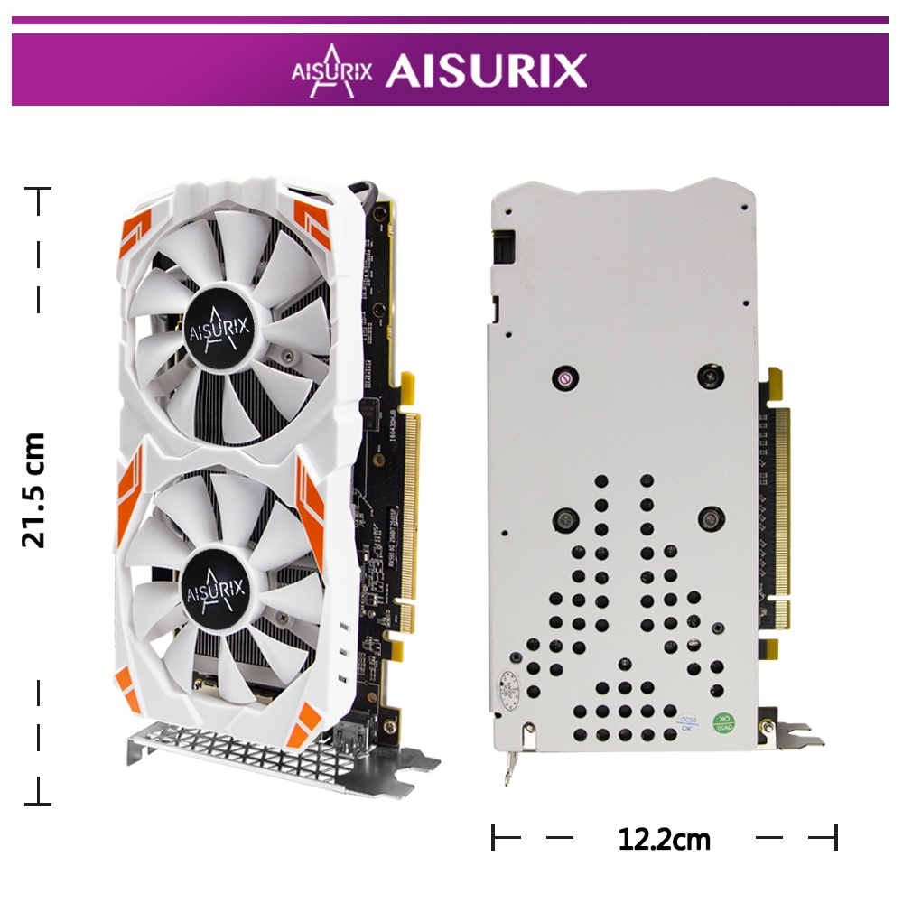 Aisurix Rx Gb Card M N H Nh Vga New Gpu Amd Gddr Pc Gaming