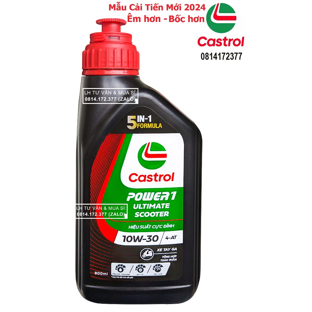 Dầu Nhớt Tổng Hợp Toàn Phần Xe Tay Ga Castrol Power 1 Ultimate 10w30