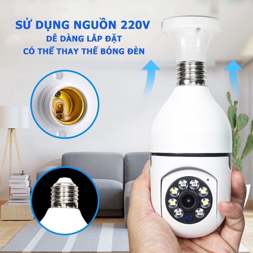 Camera IP YooSee 2 mắt đui Bóng đèn thế hệ mới siêu nét Shopee Việt Nam