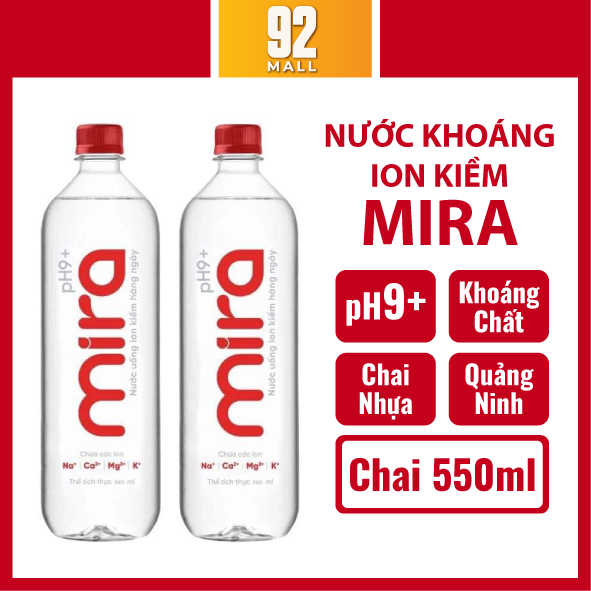 Nước Kiềm Đóng Chai Mira Tav pH9 Nước Uống Hằng Ngày Giàu Khoáng Chất