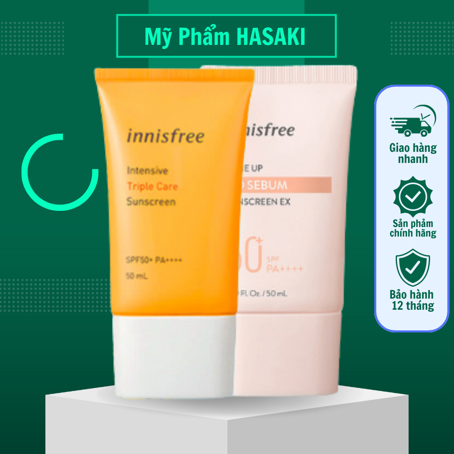 Kem chống nắng innisfree Intensive Triple Care Sunscreen SPF50 chính