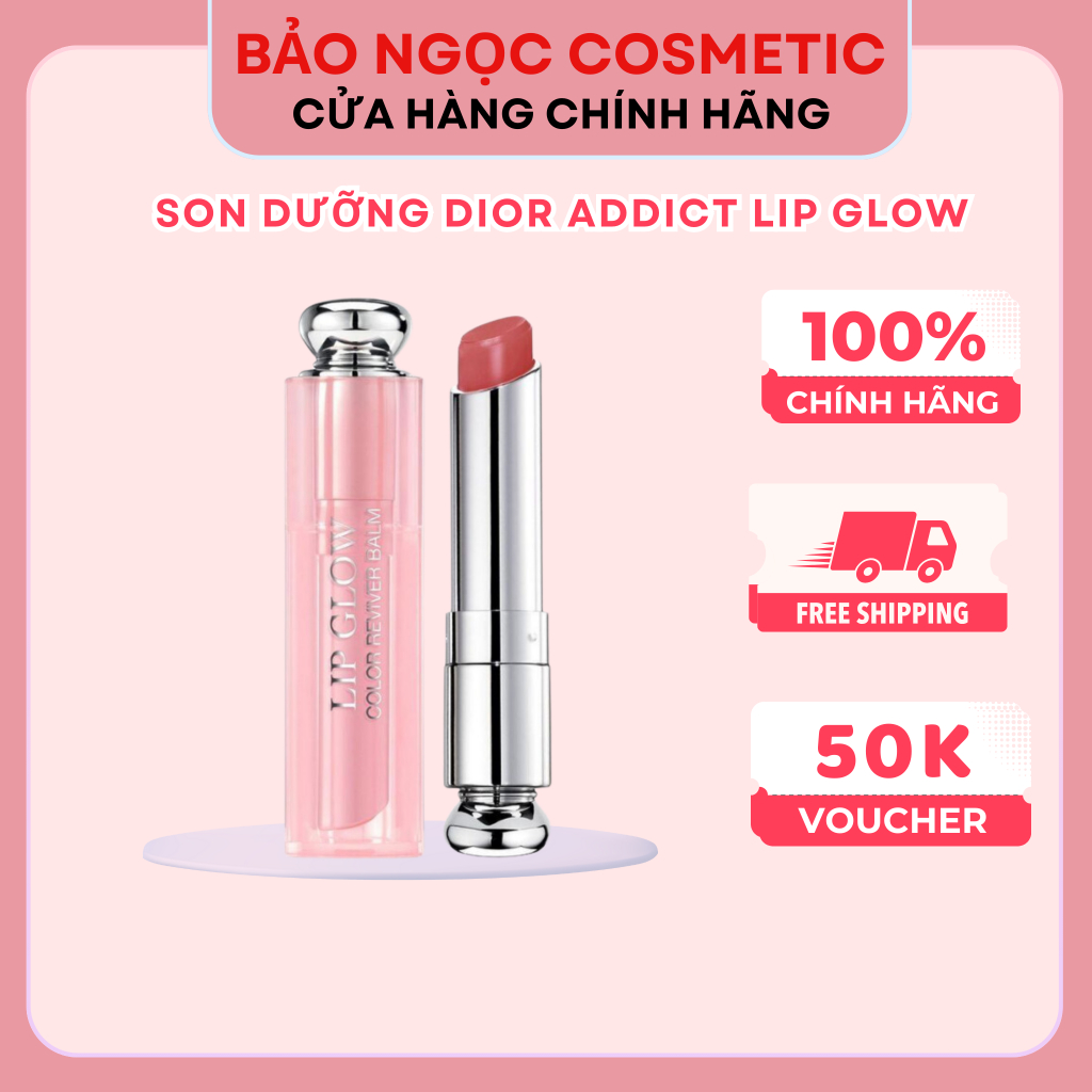 Son dưỡng Dior Addict Lip Glow chính hãng 3 2g dưỡng ẩm mềm môi màu 001