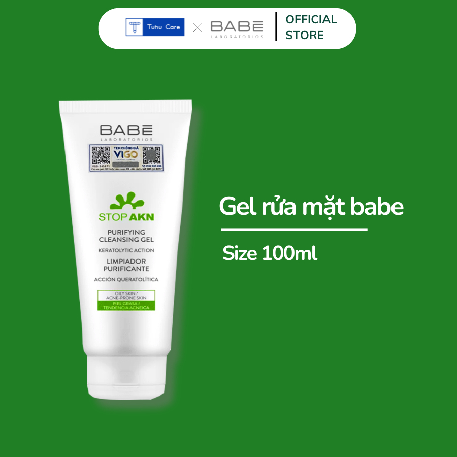 S A R A M T Babe Stop Akn Purifying Cleansing Gel Ml Cho Da M N