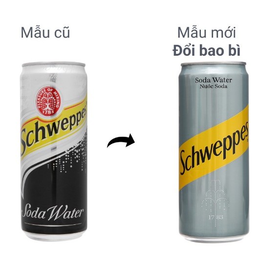 Nước Soda Schweppes Tonic Hương Gừng Ginger Ale Lon 320ml Chính Hãng