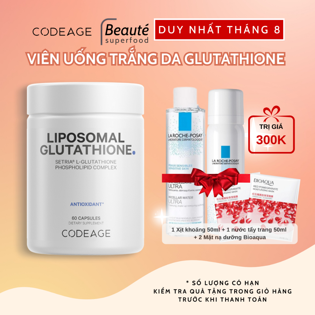 Vi N U Ng Gi P S Ng Da Codeage Liposomal Glutathione M N M Th I C