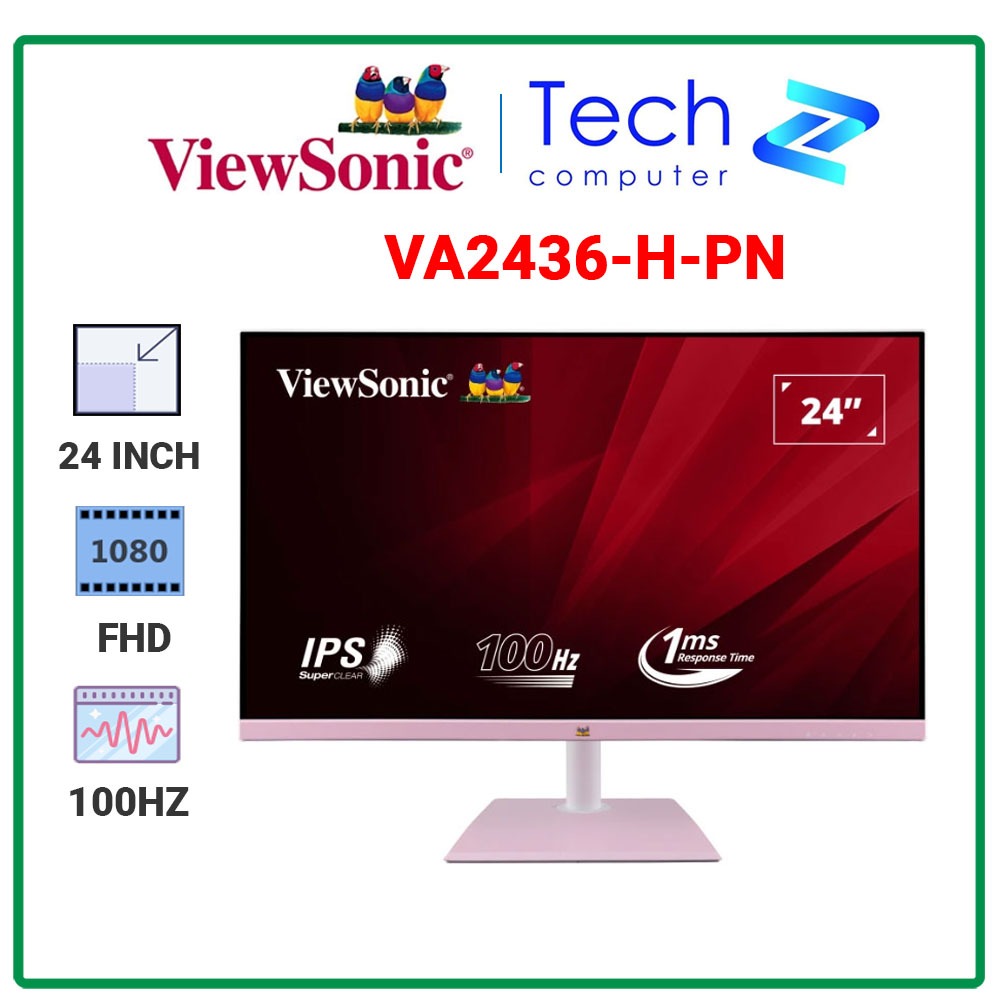 Màn Hình ViewSonic VA2436 H PN 23 8 inch FHD IPS 100Hz 1ms