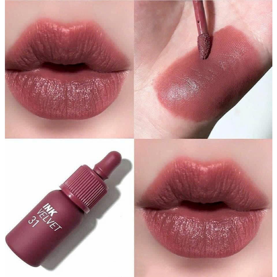 Son Kem Lì Peripera Ink Velvet Lip Tint Màu 31 Wine Nude CHÍNH HÃNG