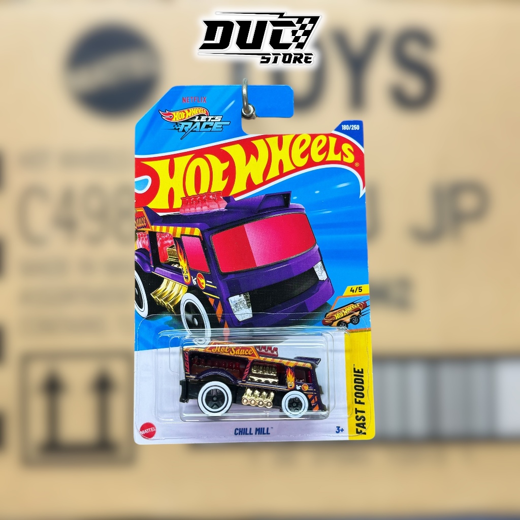 ducstore Xe mô hình JBC28 Hot Wheels Chill Mill Treasure Hunt H case