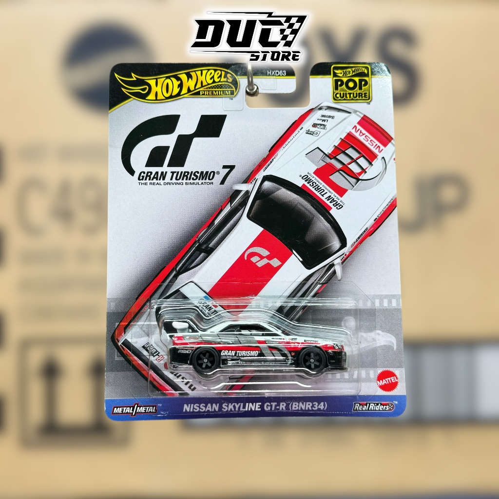 ducstore Xe mô hình HKC28 Hot Wheels Premium Nissan Skyline GT R BNR34