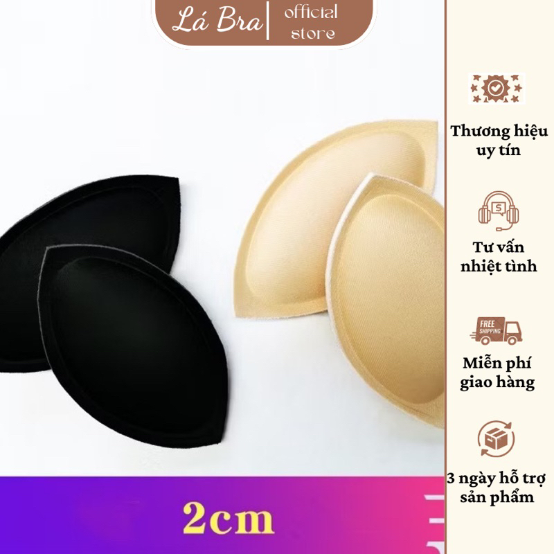 1 Đôi mút đệm xoài thêm vào áo ngực bikini nâng đẩy ngực tự nhiên