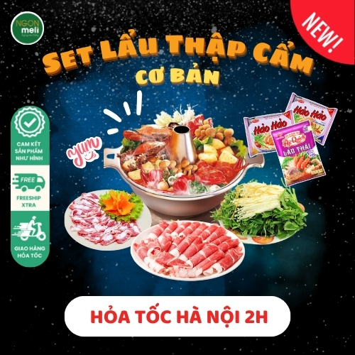 Set Lẩu Thập Cẩm Cơ Bản NGONmeli Ship Hỏa Tốc Hà Nội Shopee Việt Nam