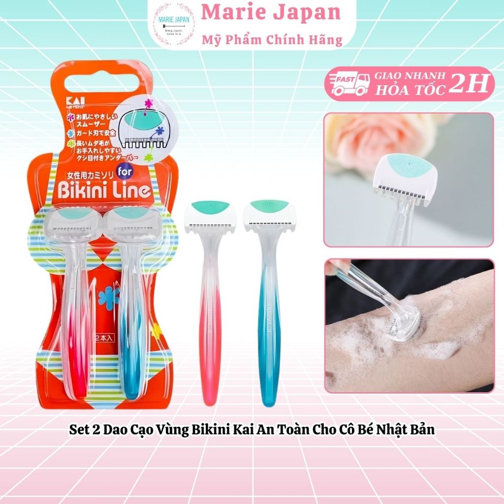 CHE TÊN Set 2 Dao Cạo Vùng Bikini Kai Nhật Bản Shopee Việt Nam
