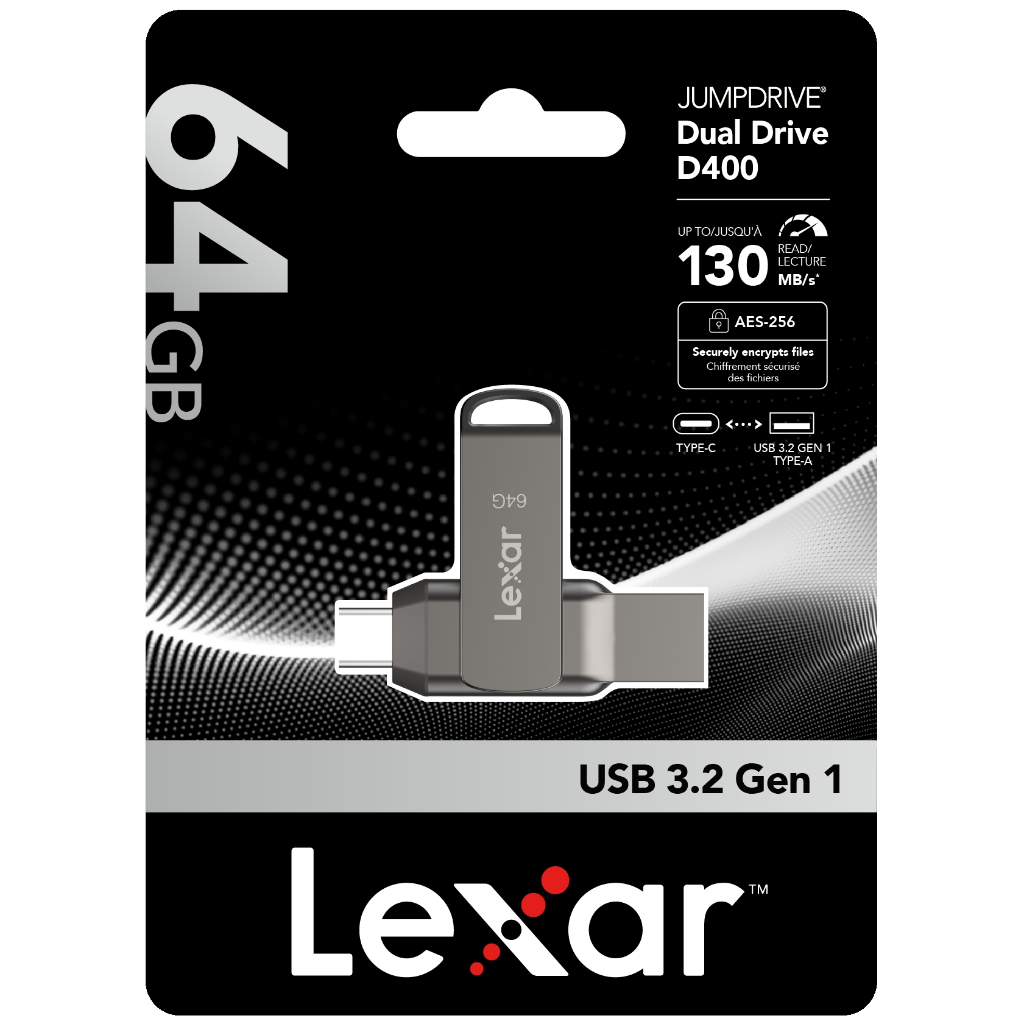 Choice USB LEXAR JumpDrive D400 64GB BL Titanium USB 3 2 Shopee