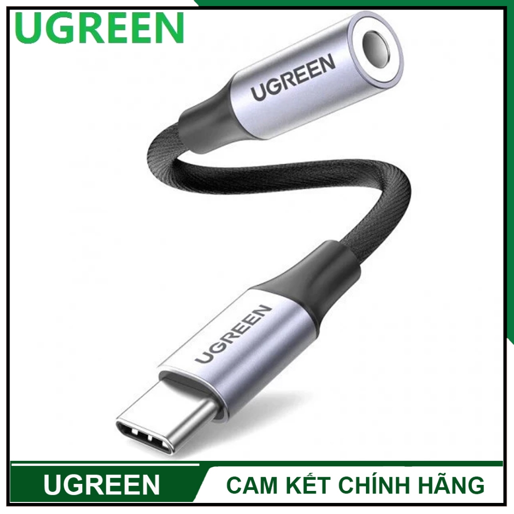 Cáp chuyển Type C sang audio 3 5mm ugreen AV161 cao cấp Hàng chính