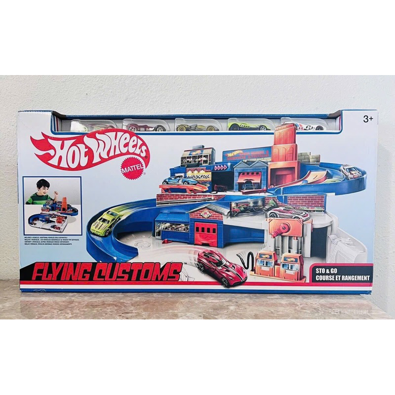 Bộ đồ chơi xe Hot Wheels Flying Customs cho bé trai Baabeeland