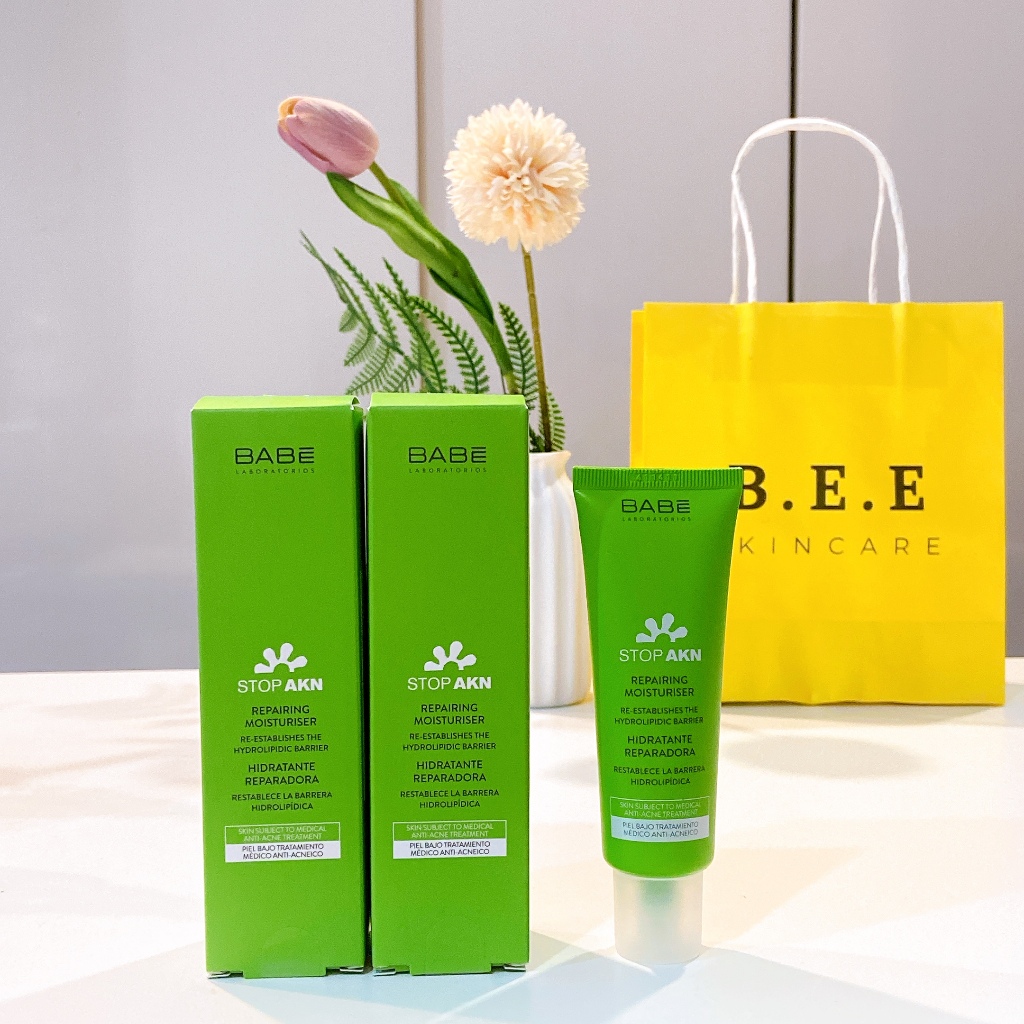 Sample Kem Dưỡng Ẩm Babe Stop AKN Sữa Rửa Mặt Babe Phục Hồi Giảm