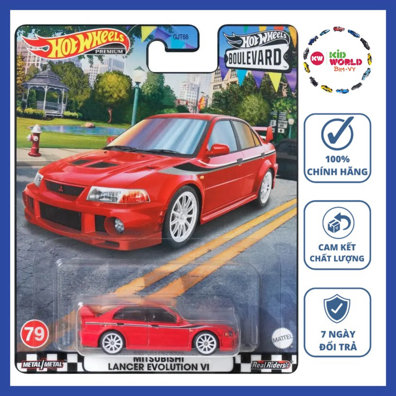Xe mô hình Hot Wheels Premium Boulevard Series Mitsubishi Lancer
