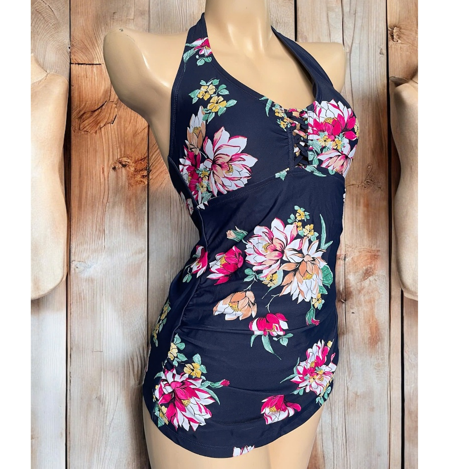 68 Nhiều mẫu Áo bơi tankini áo bơi đi biển bikini kín đáo họa tiết