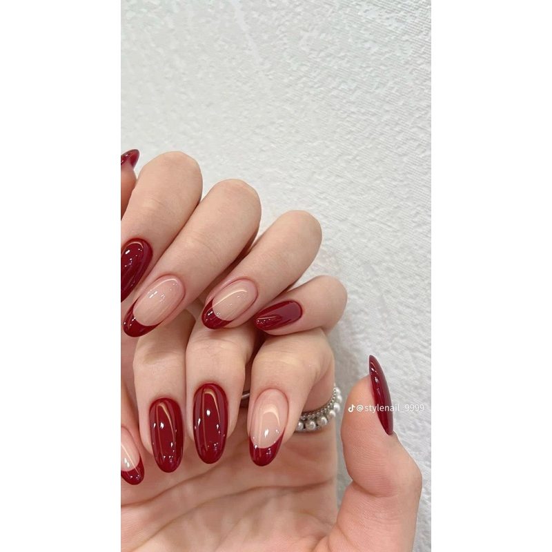CÓ HOẢ TỐC HCM NAILBOX THẠCH NUDE FRENCH ĐỎ K Shopee Việt Nam