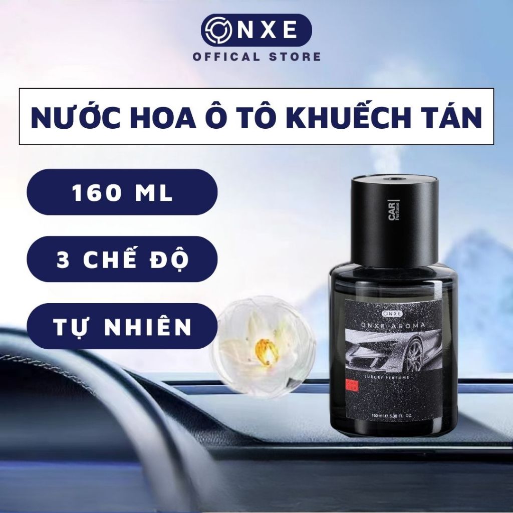 Nước hoa ô tô cao cấp onxe 160ml giảm mùi chống say hiệu quả dùng 3 6