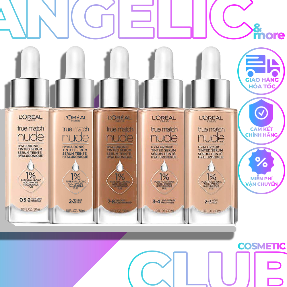 Kem Nền Loreal Kem Nền Dạng Serum L oreal True Match Nude Hyaluronic
