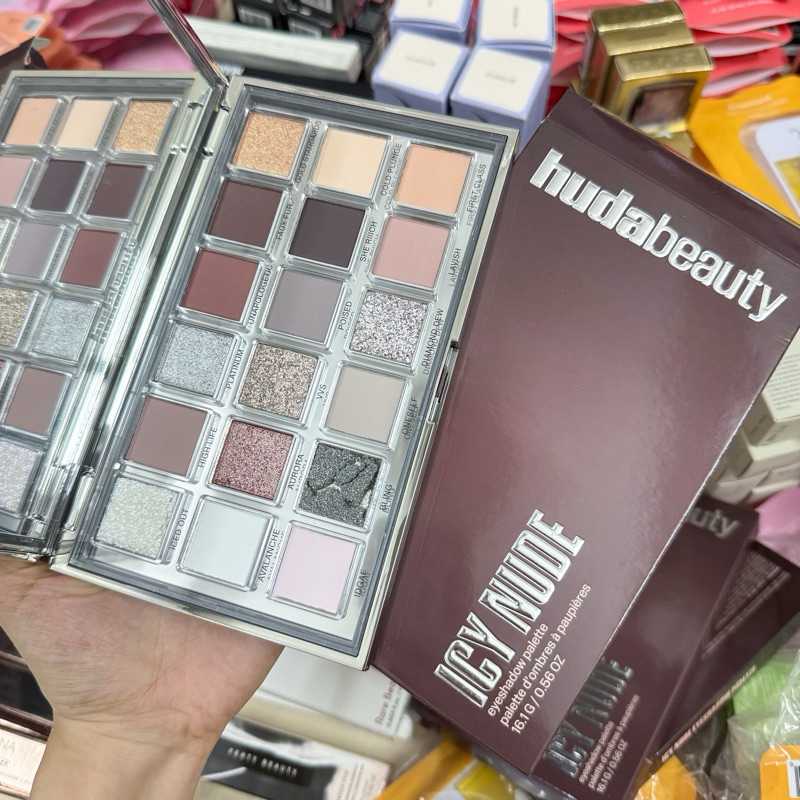 Bill Us B Ng Ph N M T Huda Beauty Icy Nude Eyeshadow Palette Shopee