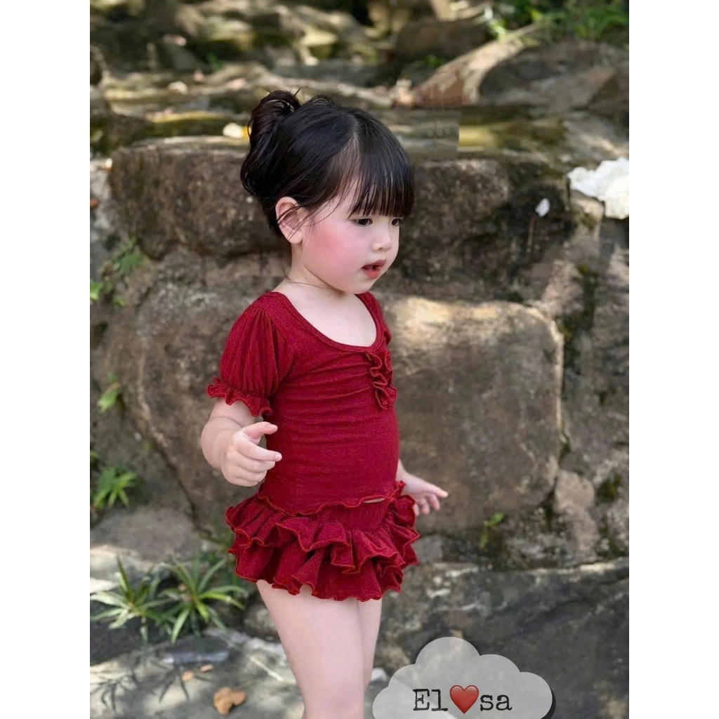 Bikini cho bé gái BIKINI BÈO TẦNG siêu xinh cho bé từ Tuổi