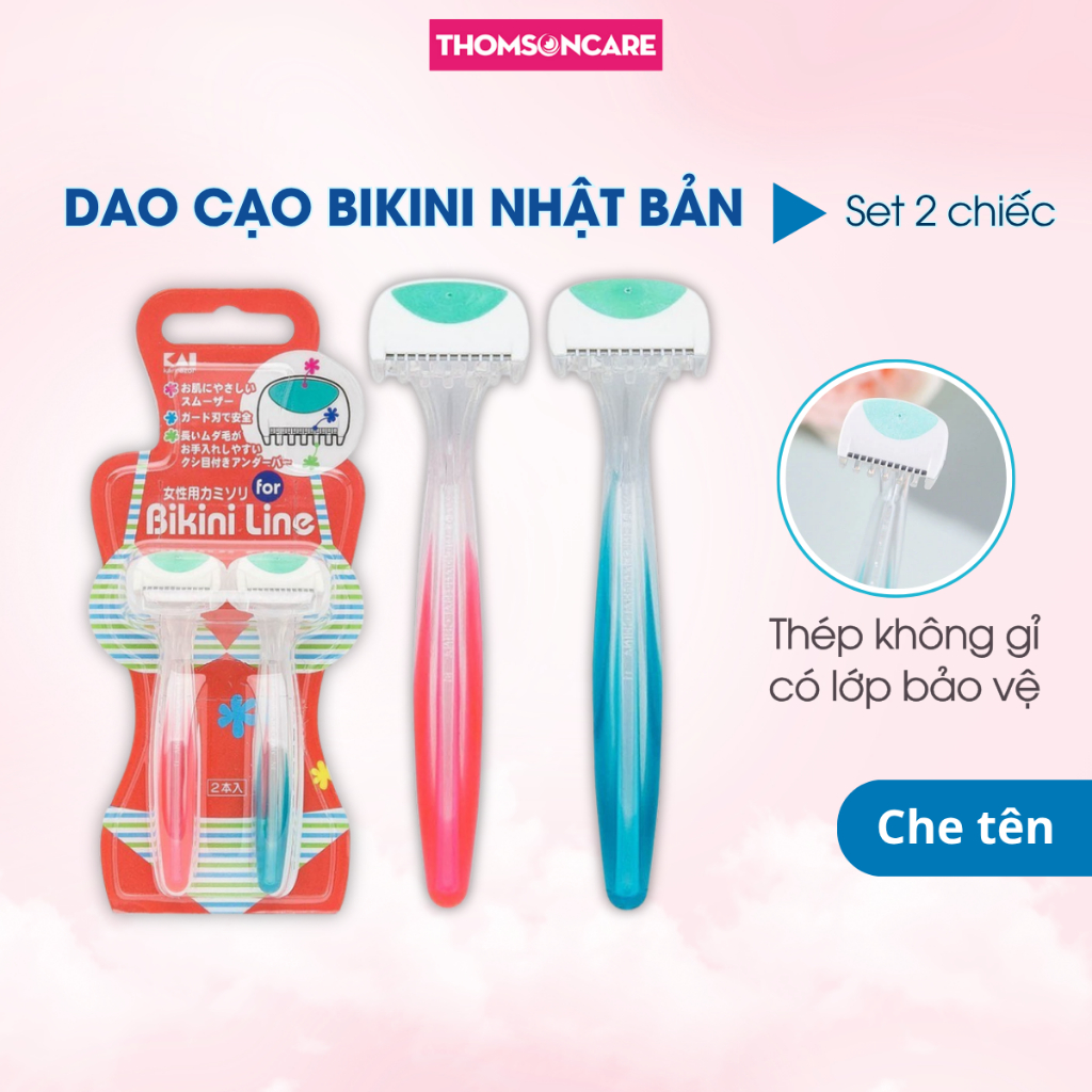 Set dao cạo vùng bikini cao cấp Nhật Bản Kai Bikini Line Razor lưỡi