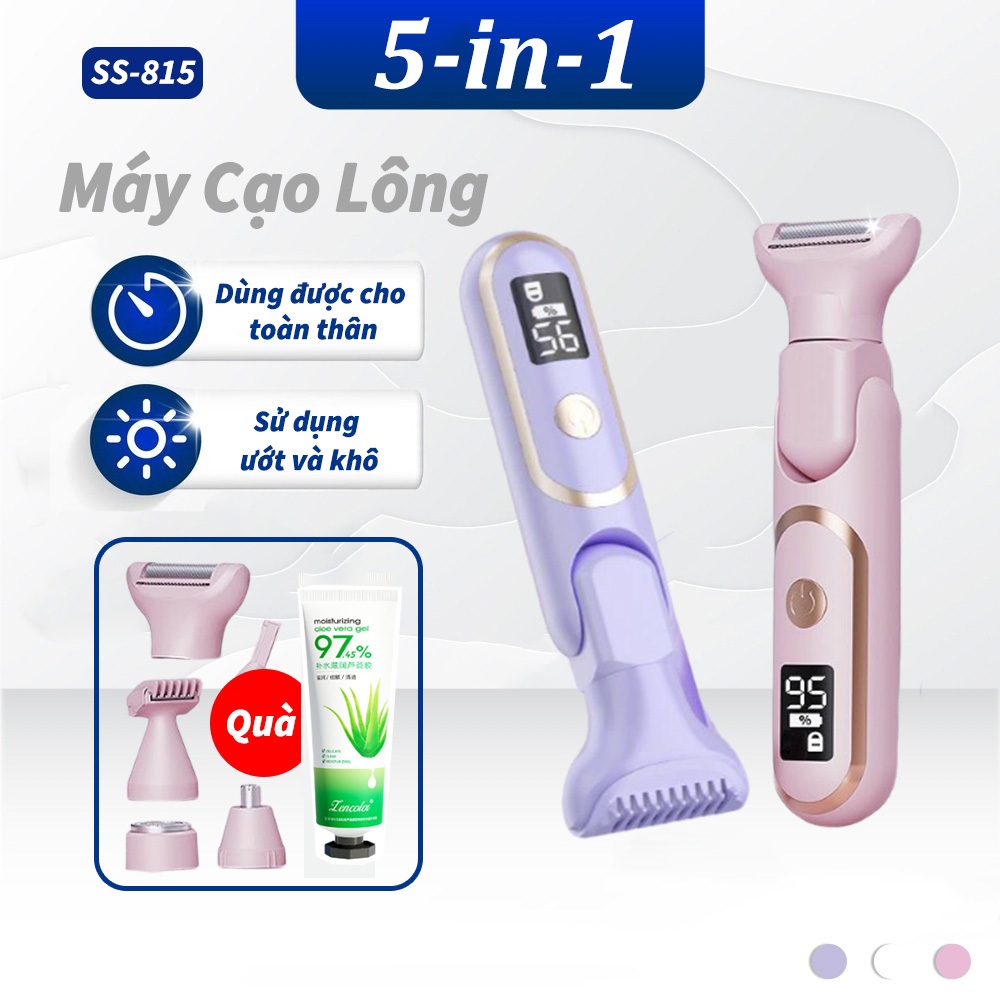 KEMEI Máy Cạo Lông Vùng Kín Nách Bikini Chân Tay Mini Cho Nữ Nam Tông