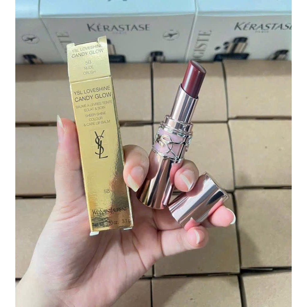 Son Dưỡng YSL Loveshine Candy Glow B Nude Crush Đỏ Nâu Shopee Việt Nam