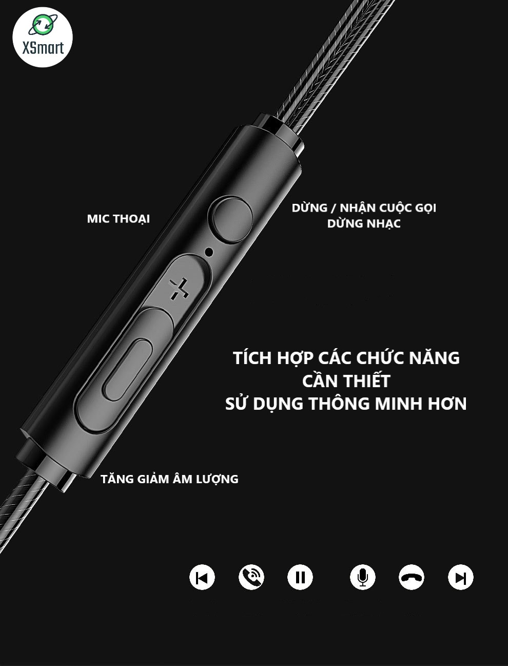 Tai Nghe Nhét Tai HiFi S2000 Pro Super Bass Chống Ồn Cực Tốt Âm Thanh