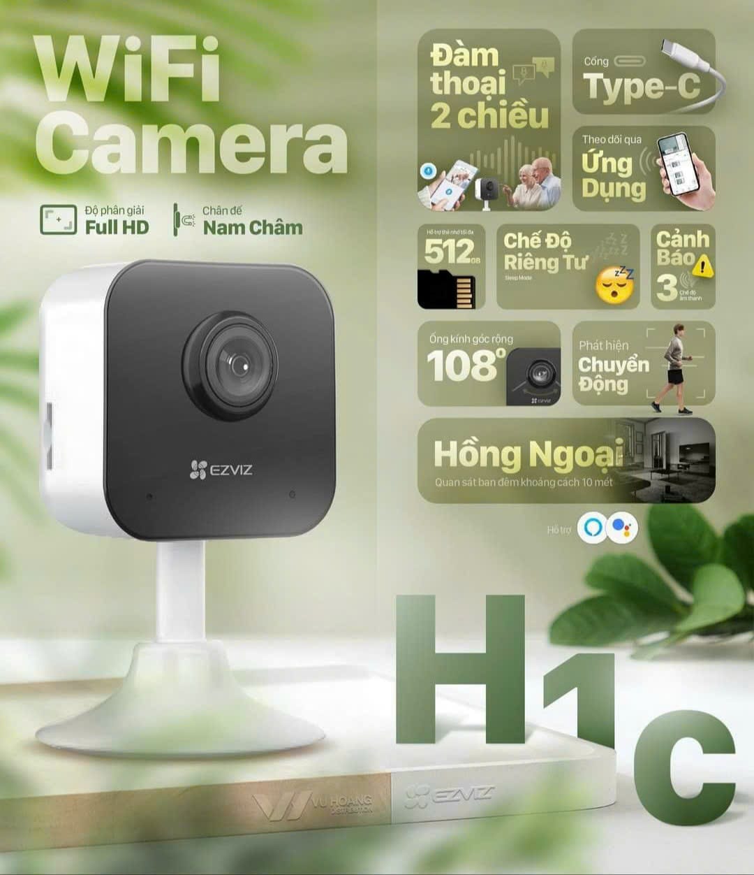 Camera Wifi Ezviz C C B Mp Full Hd P G C Nh N R Ng