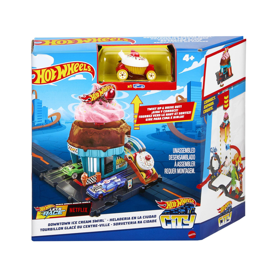 Đồ Chơi Mô Hình Tiệm Bán Kem Pink Chocolate Hot Wheels City HTN HDR Shopee Việt Nam