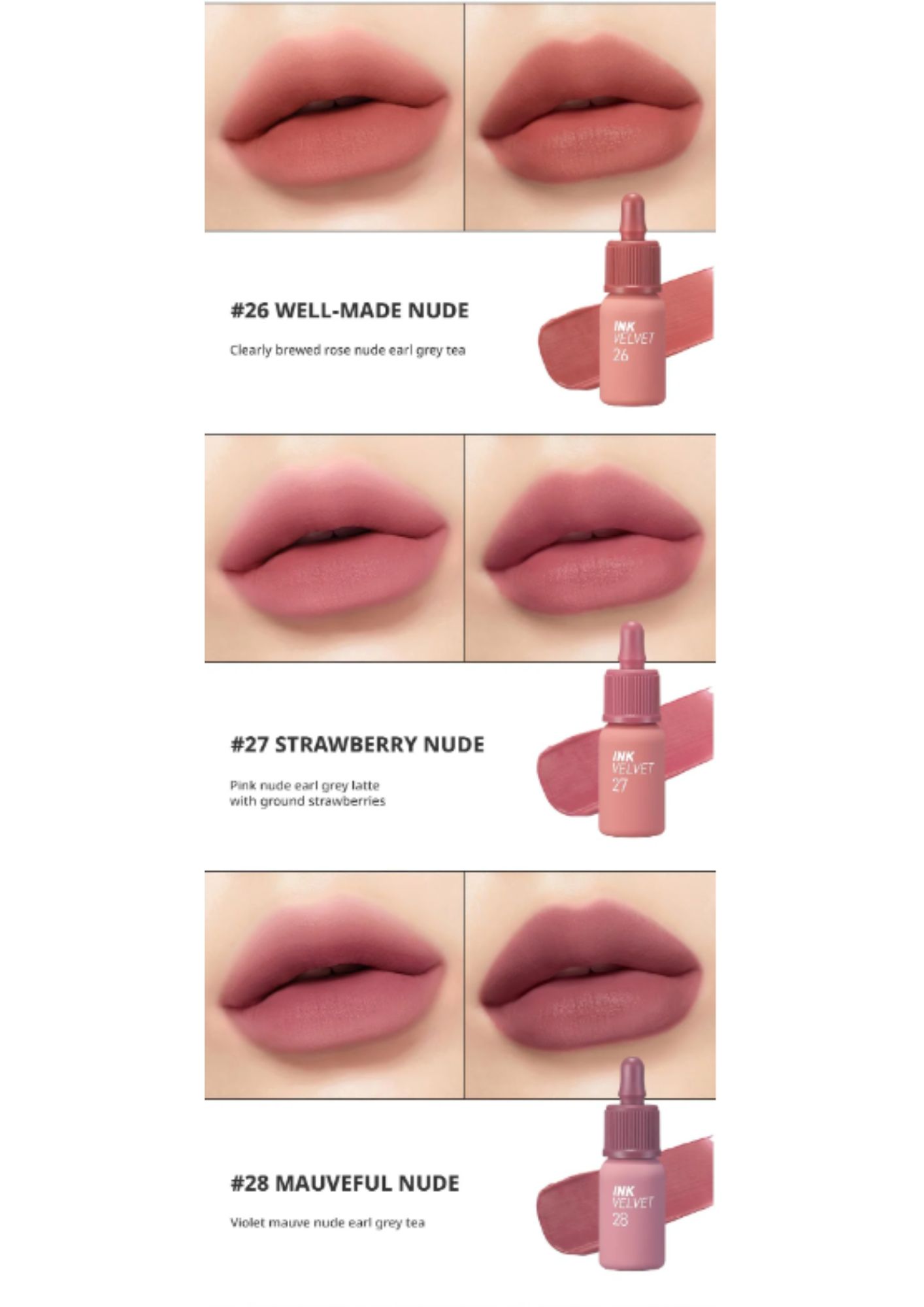 Son Kem Lì Peripera Ink Velvet Nude 4g 22 23 24 25 26 27 28 29 30 31