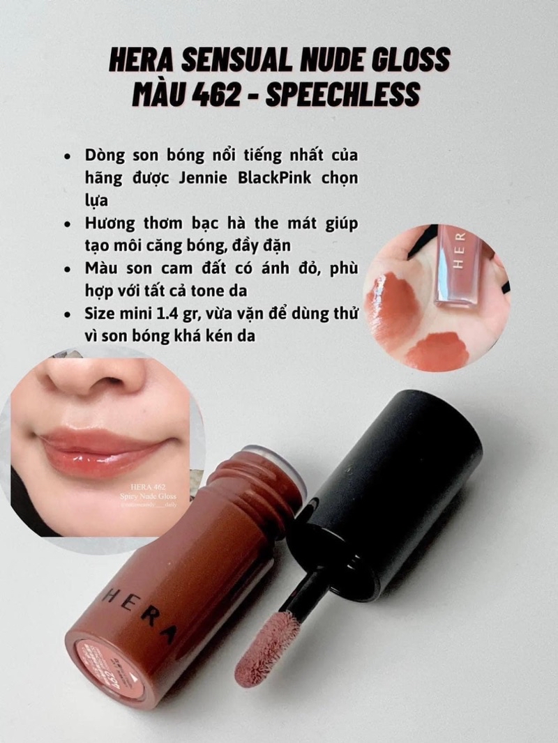 Son Kem Bóng Hera Sensual Spicy Nude Gloss Shopee Việt Nam