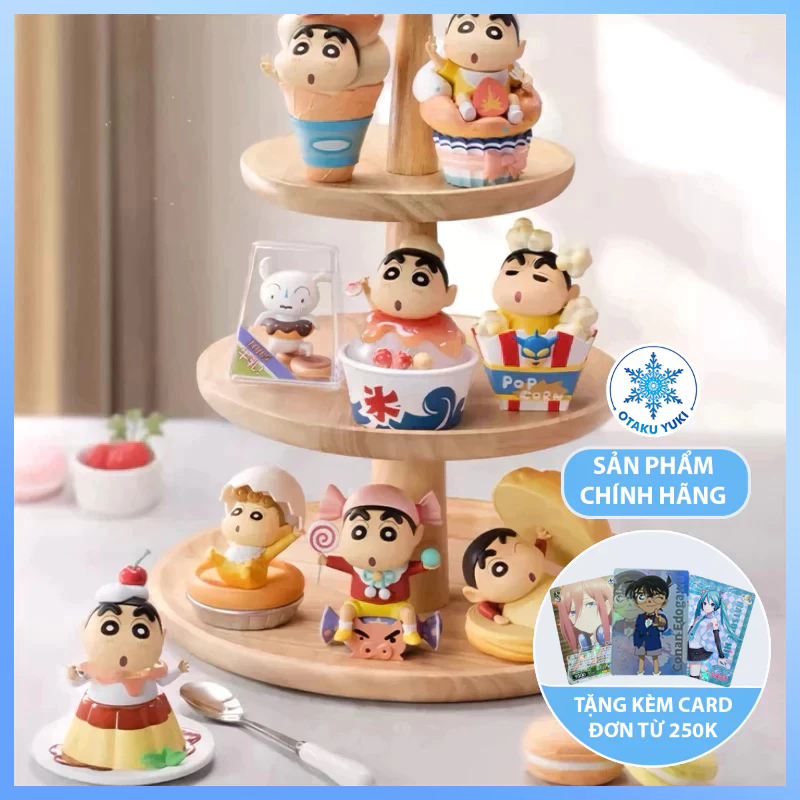 Mô Hình Blind Box Crayon Shinchan Shin Cậu Bé Bút Chì Dessert Time