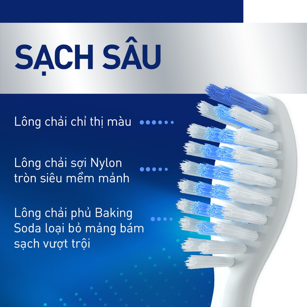 Bộ 2 đầu bàn chải điện P/S – Sạch Sâu Màu Trắng (Thay đầu bàn chải mỗi 3 tháng)