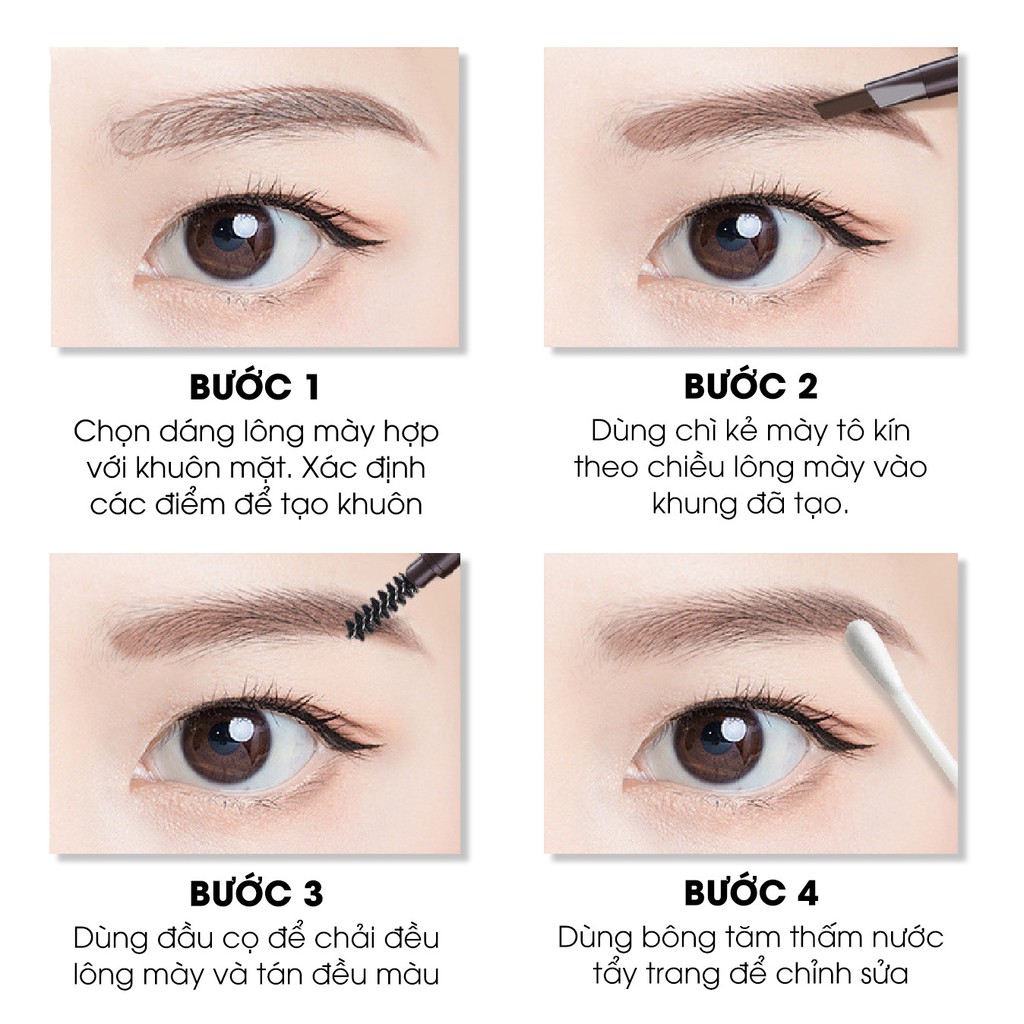 Chì kẻ mày Seimy – Eyebrow Perfect 2 đầu