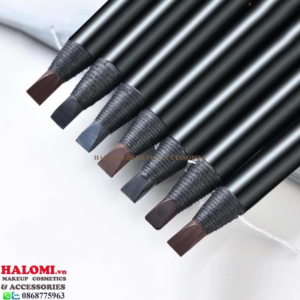 Chì xé kẻ mày Haozhuang cứng phẩy sợi Eyebrow Pencil sắc nét chuyên dùng cho Makeup trang điểm