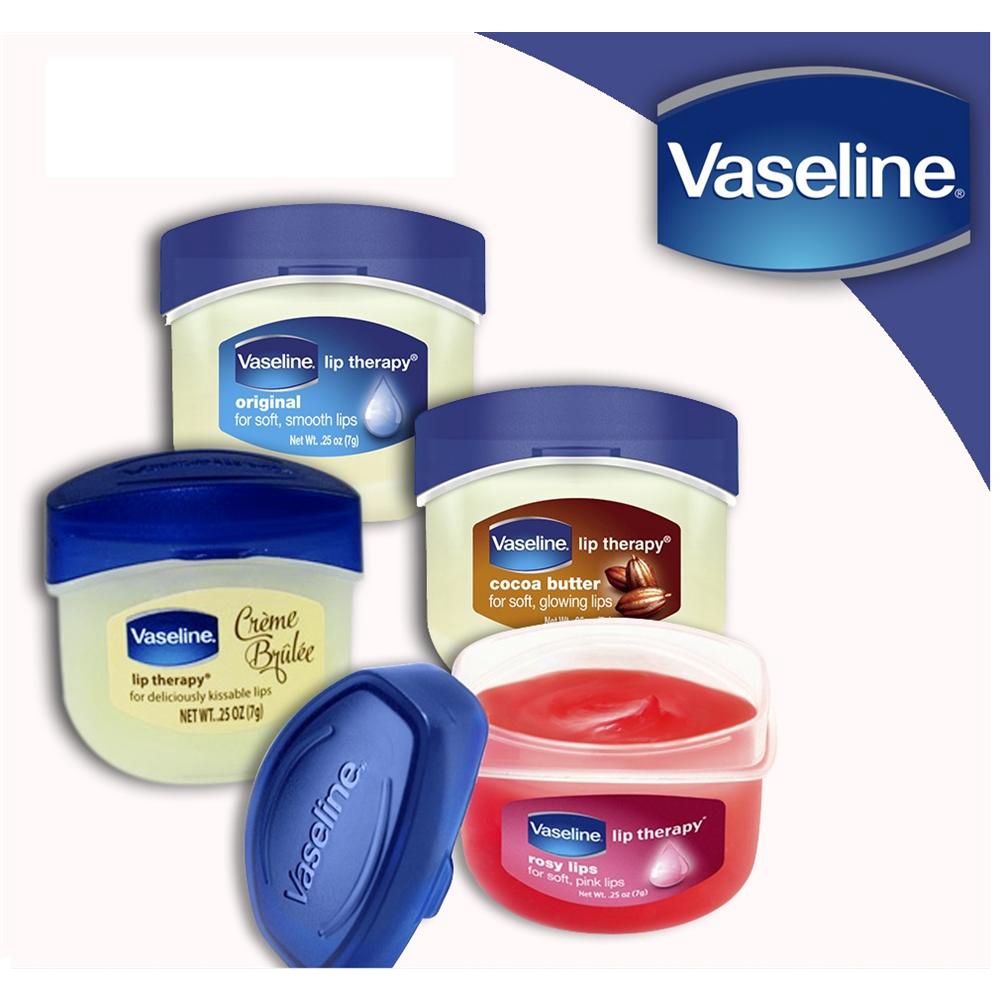 Son dưỡng môi Vaseline Mỹ Lip Therapy Original, bơ đậu cacao, Hồng Rosy 7g