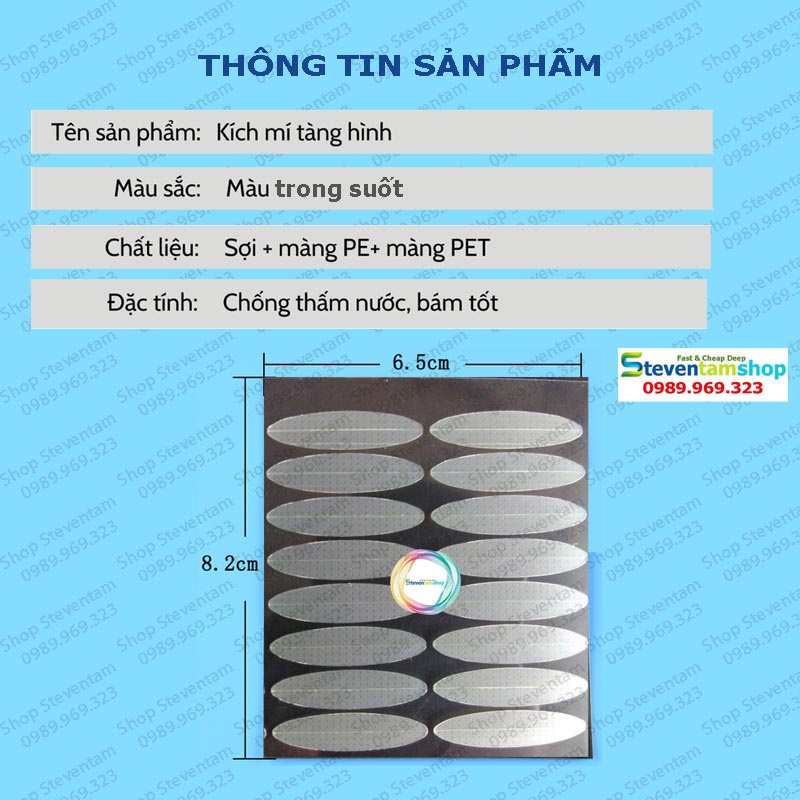 Miếng dán kích mí tàng hình