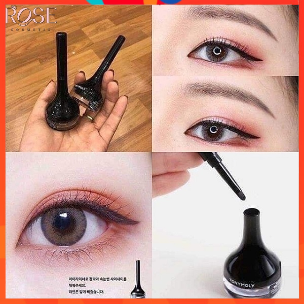 Gel Kẻ Mắt Tony Moly ⚡[CHÍNH HÃNG]⚡ Dạng Gel Backstage Gel Eyeliner Sắc Nét, Chống Thấm Nước, Chống Lem Trôi 4g