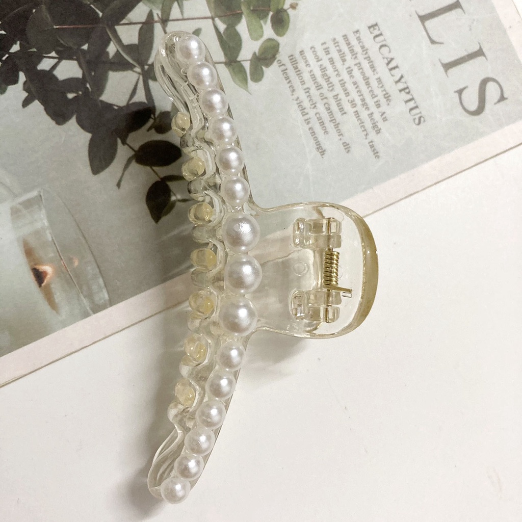 Kẹp tóc 14 răng màu trong hạt cườm 2