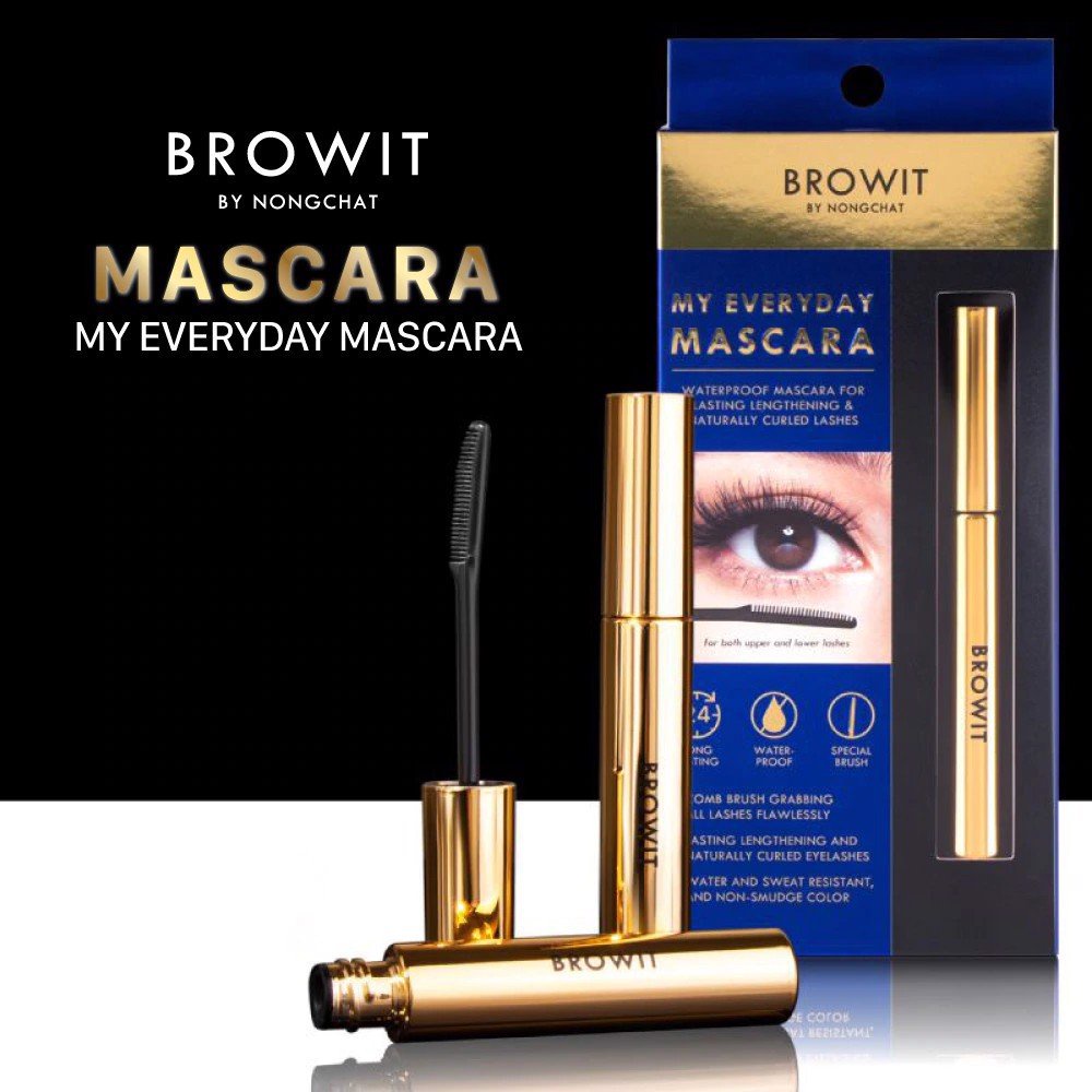 Mascara Browit NONGCHAT My EveryDay Mascara Không Trôi Thái Lan Chuyên Dụng Cho Makeup