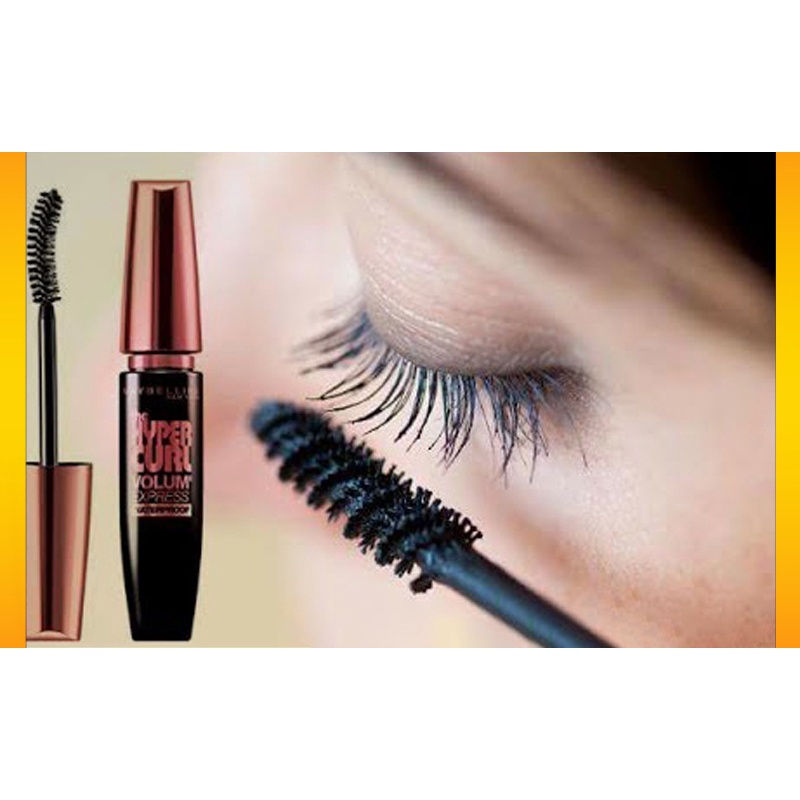 [Chính Hãng] Mascara chuốt mi Maybelline Hyper Curl Waterproof đen siêu cong dài mi có vỉ