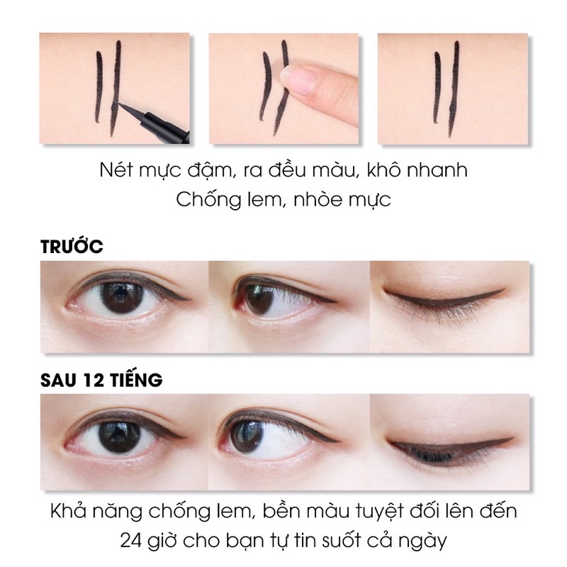 Bút kẻ mắt nước Seimy – Eyeliner Perfect 6g màu đen