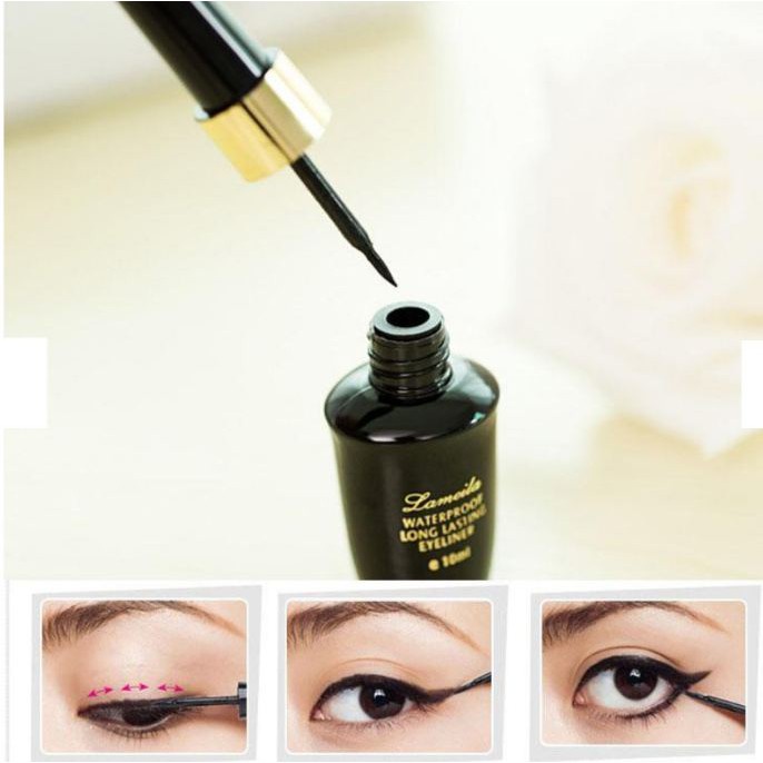 Bút kẻ mắt không thấm nước Lameila – Eyeliner không thấm nước/ không lem/không trôi chai 10ml 🍀Clovershop68🍀