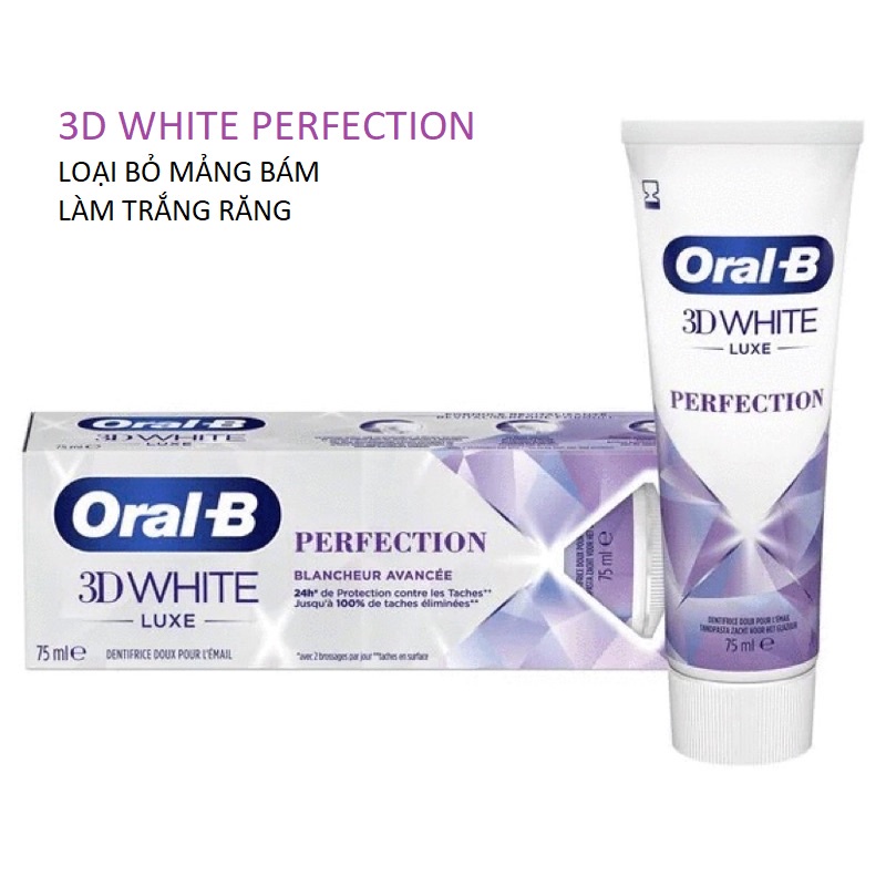 [Made in Germany] Kem đánh răng Oral B các dòng Best Seller của hãng, bill mua tại siêu thị Pháp