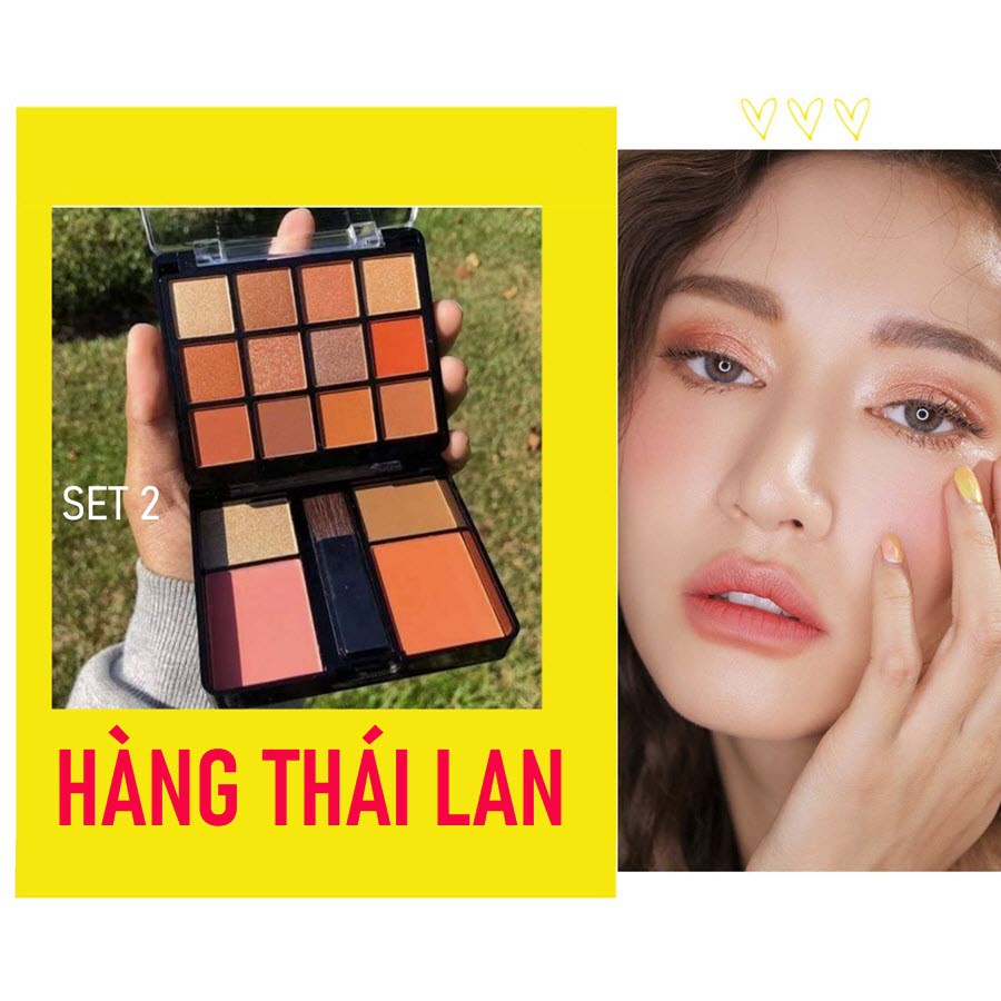 [Thái Lan] Set Phấn Mắt-Má Hồng-Tạo Khối Sivanna Hello Perfect HF5016