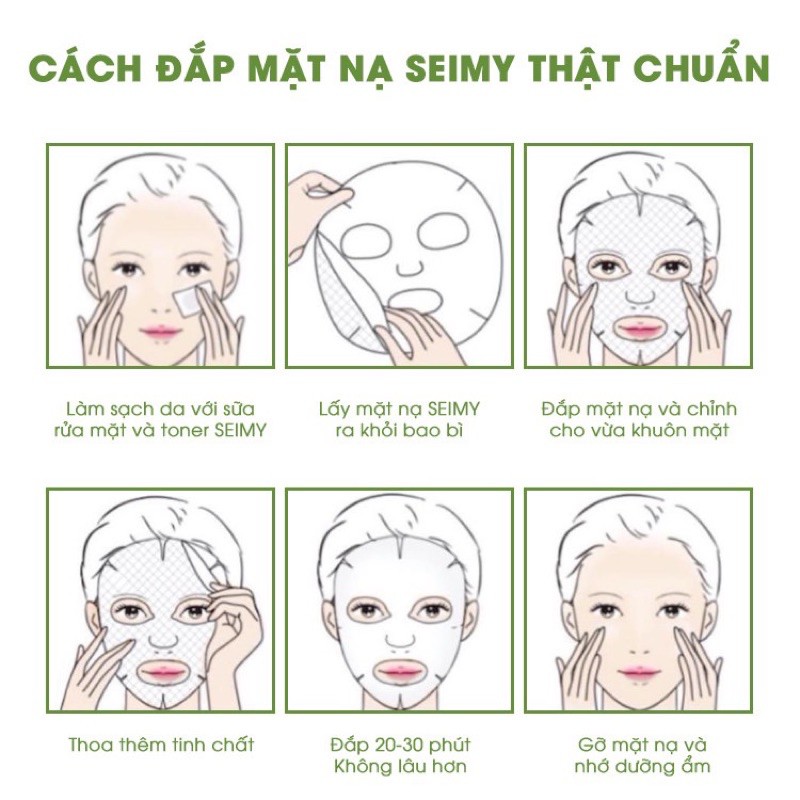 Mặt nạ dưỡng da Seimy – Mask Detox Peppermint Green Tea